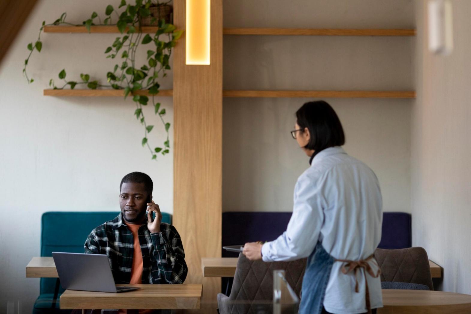 Entrepreneurs collaborating on innovative startup concepts